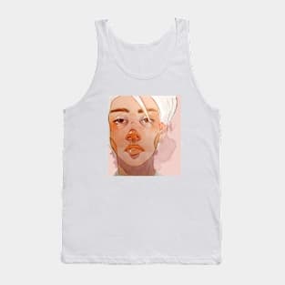 Watercolour girl illustration Tank Top